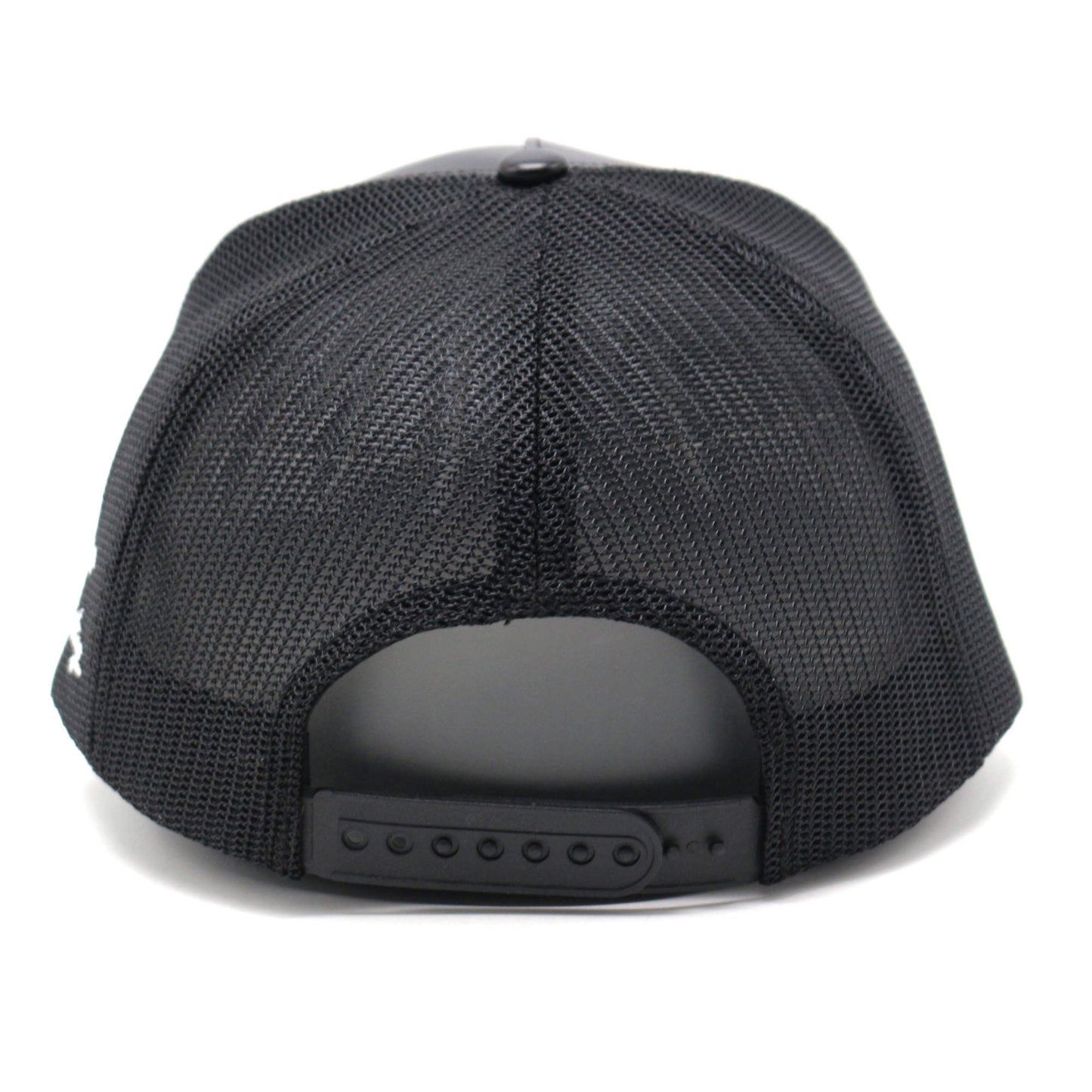 Black Leather WAR Trucker Hat